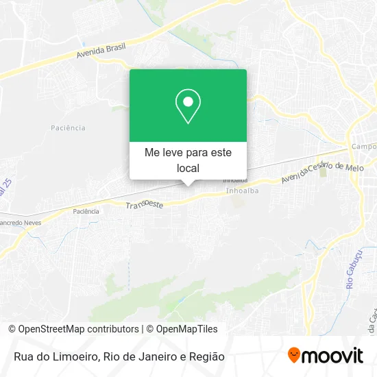 Rua do Limoeiro mapa