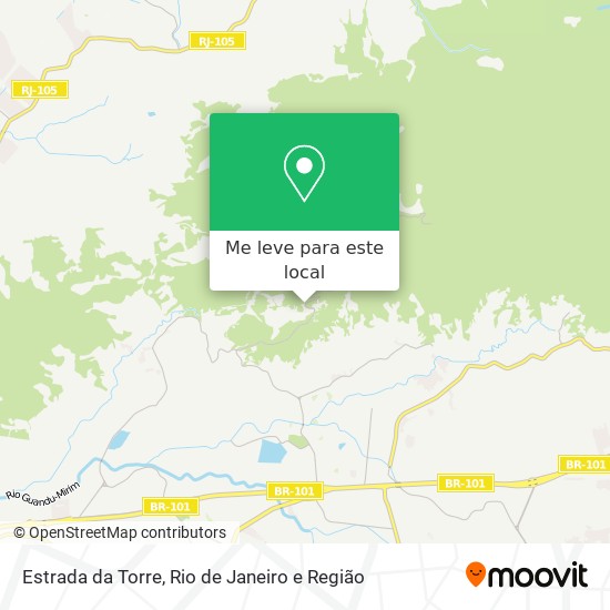 Estrada da Torre mapa