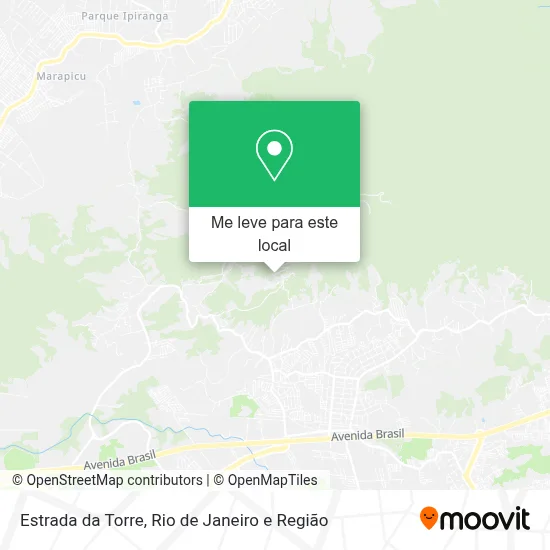 Estrada da Torre mapa