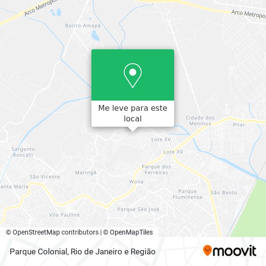 Parque Colonial mapa