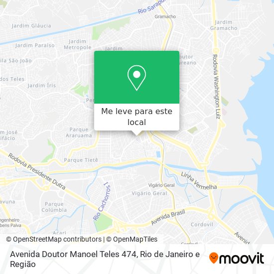 Avenida Doutor Manoel Teles 474 mapa