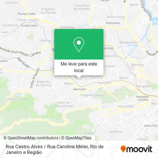 Rua Castro Alves / Rua Carolina Méier mapa