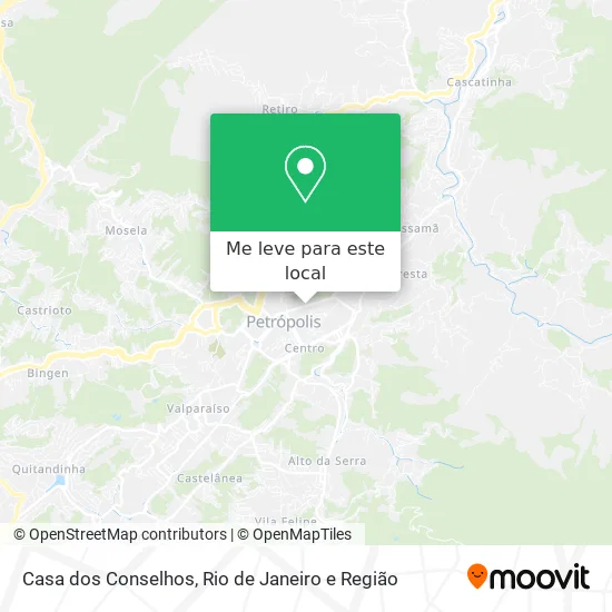 Casa dos Conselhos mapa