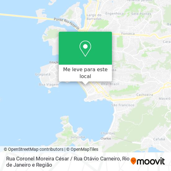 Rua Coronel Moreira César / Rua Otávio Carneiro mapa