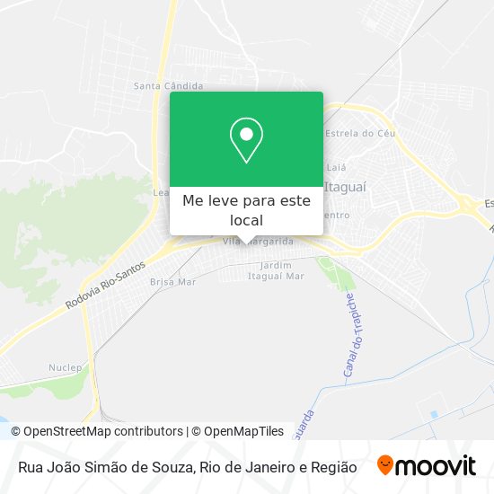 Rua João Simão de Souza mapa