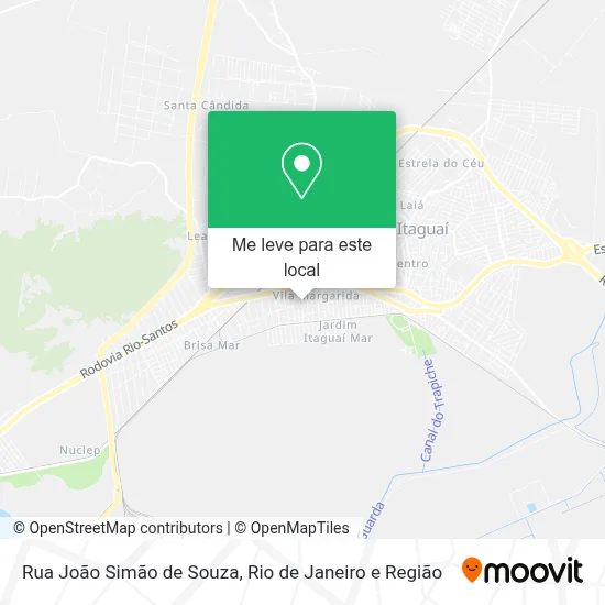 Rua João Simão de Souza mapa