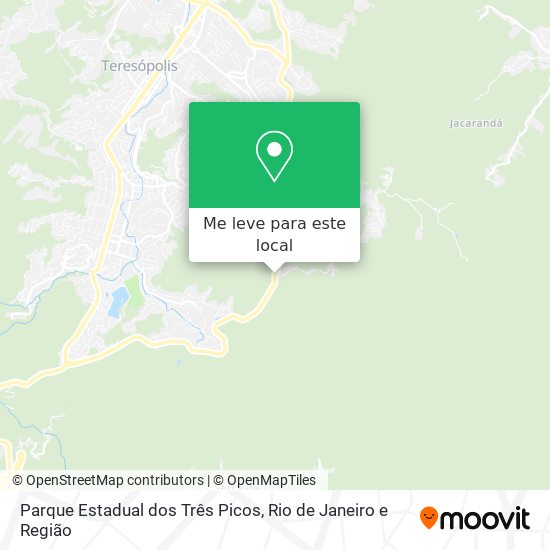 Parque Estadual dos Três Picos mapa