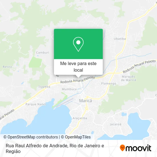 Rua Raul Alfredo de Andrade mapa