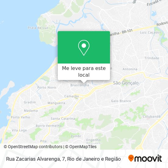 Rua Zacarias Alvarenga, 7 mapa