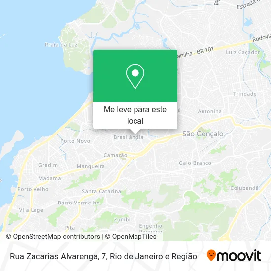 Rua Zacarias Alvarenga, 7 mapa