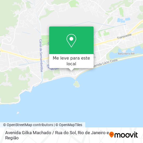 Avenida Gilka Machado / Rua do Sol mapa
