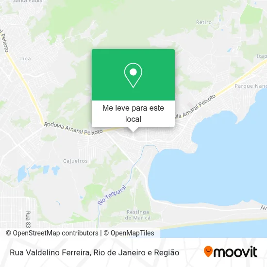 Rua Valdelino Ferreira mapa