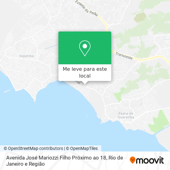 Avenida José Mariozzi Filho Próximo ao 18 mapa