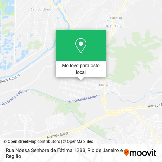 Rua Nossa Senhora de Fátima 1288 mapa