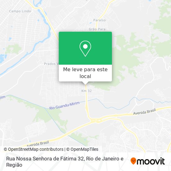 Rua Nossa Senhora de Fátima 32 mapa