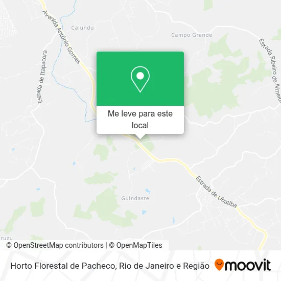 Horto Florestal de Pacheco mapa