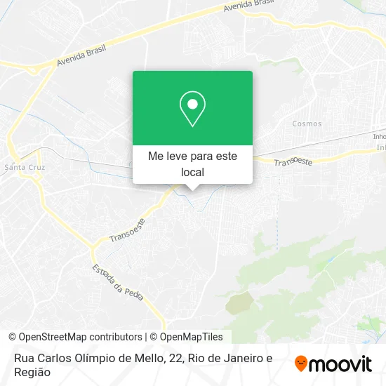 Rua Carlos Olímpio de Mello, 22 mapa