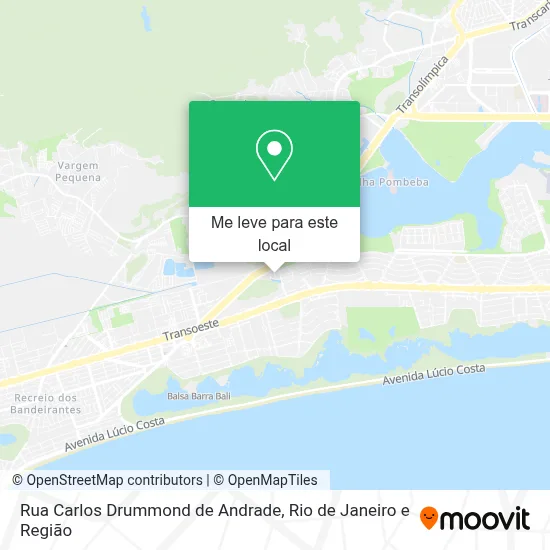 Rua Carlos Drummond de Andrade mapa