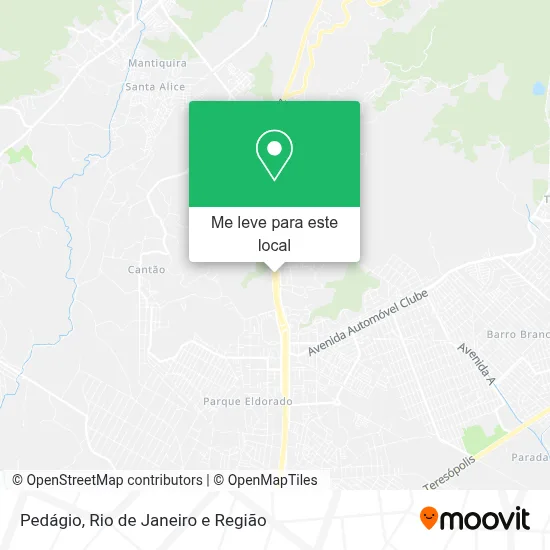 Pedágio mapa