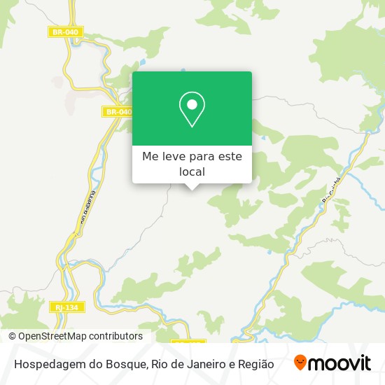 Hospedagem do Bosque mapa