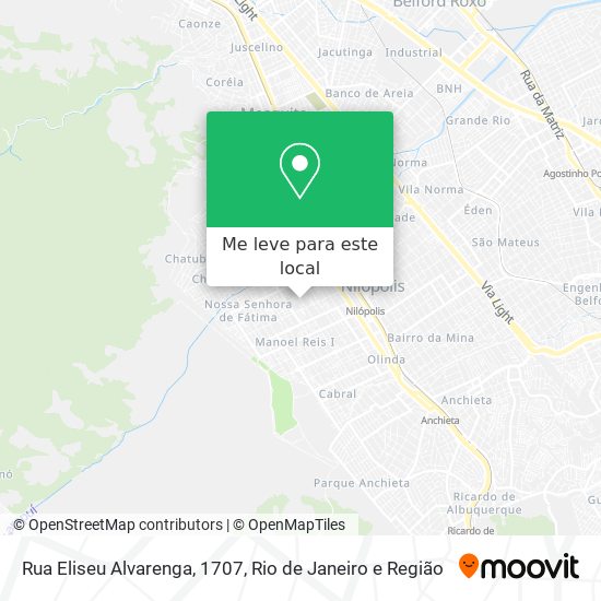 Rua Eliseu Alvarenga, 1707 mapa