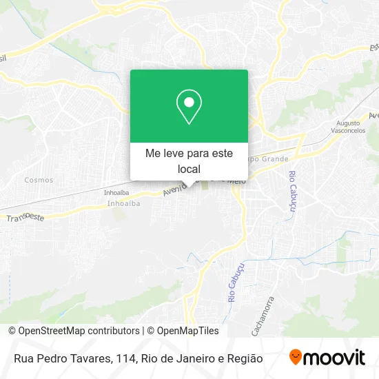 Rua Pedro Tavares, 114 mapa