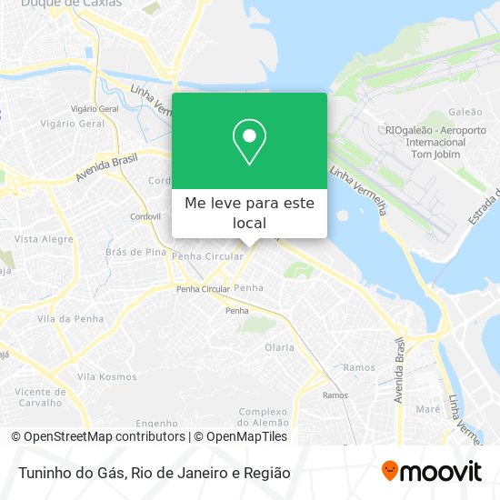 Tuninho do Gás mapa