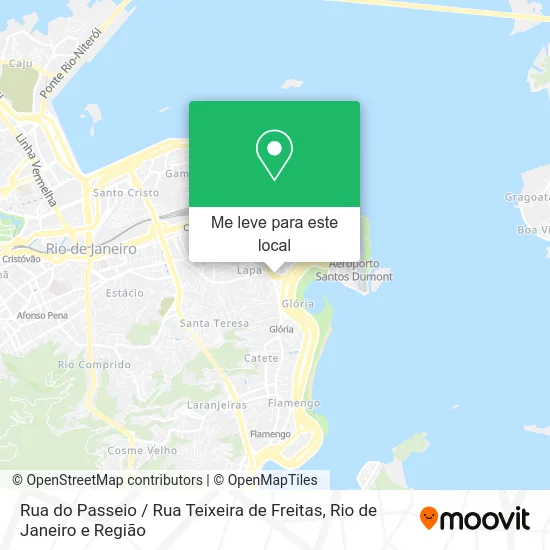 Rua do Passeio / Rua Teixeira de Freitas mapa