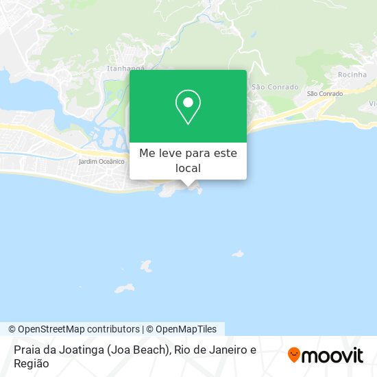 Praia da Joatinga (Joa Beach) mapa