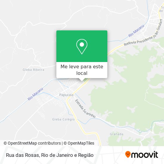 Rua das Rosas mapa
