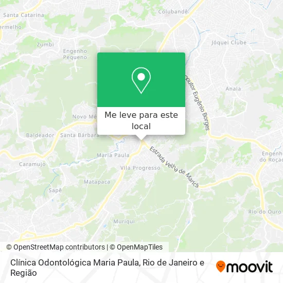 Clínica Odontológica Maria Paula mapa