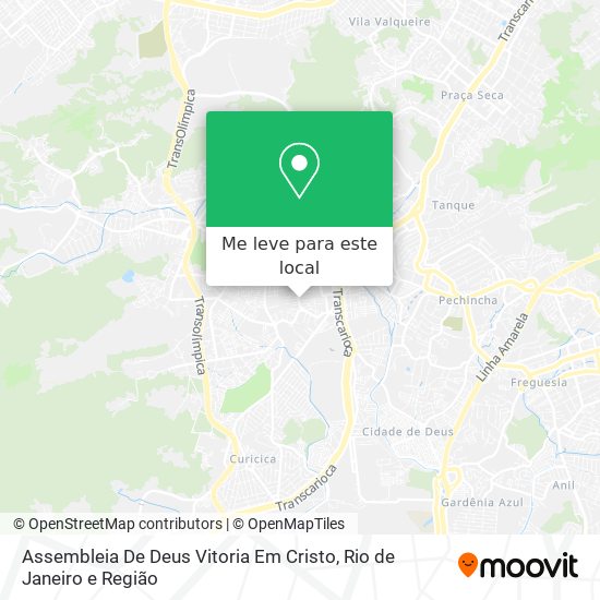 Assembleia De Deus Vitoria Em Cristo mapa