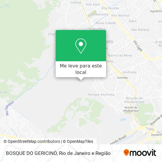 BOSQUE DO GERICINÓ mapa