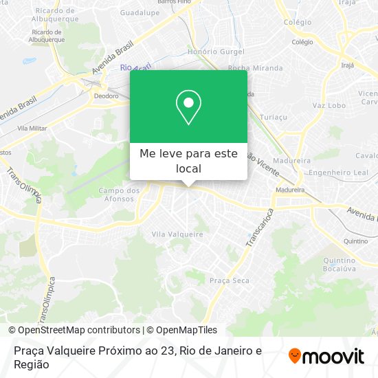 Praça Valqueire Próximo ao 23 mapa