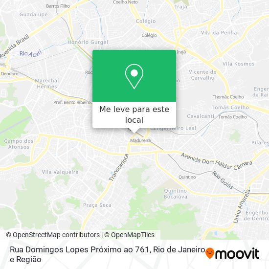 Rua Domingos Lopes Próximo ao 761 mapa