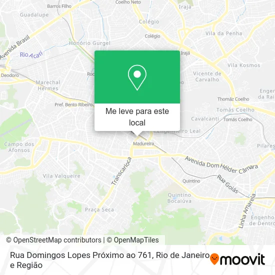 Rua Domingos Lopes Próximo ao 761 mapa