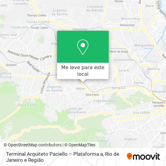 Terminal Arquiteto Paciello – Plataforma a mapa