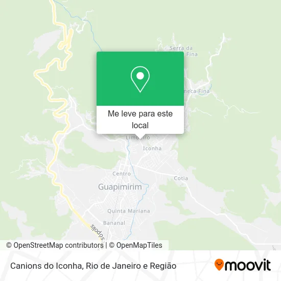 Canions do Iconha mapa
