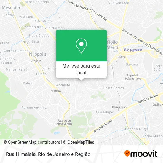 Rua Himalaia mapa