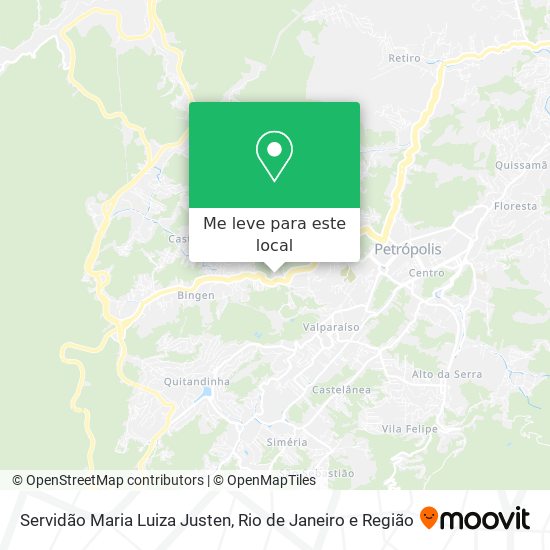 Servidão Maria Luiza Justen mapa
