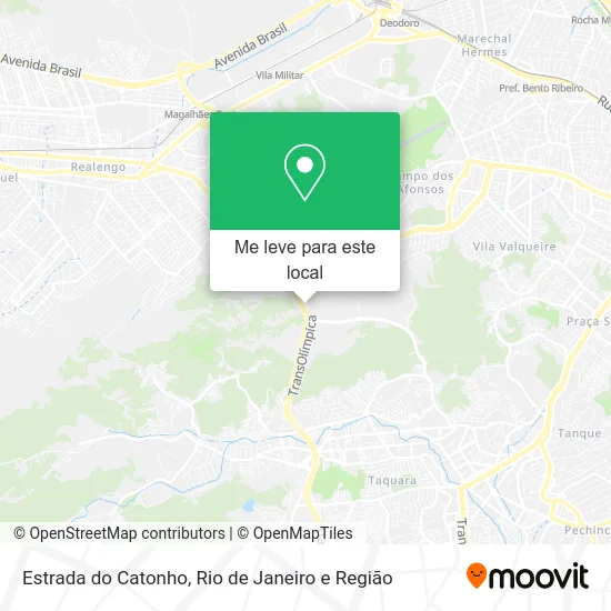 Estrada do Catonho mapa