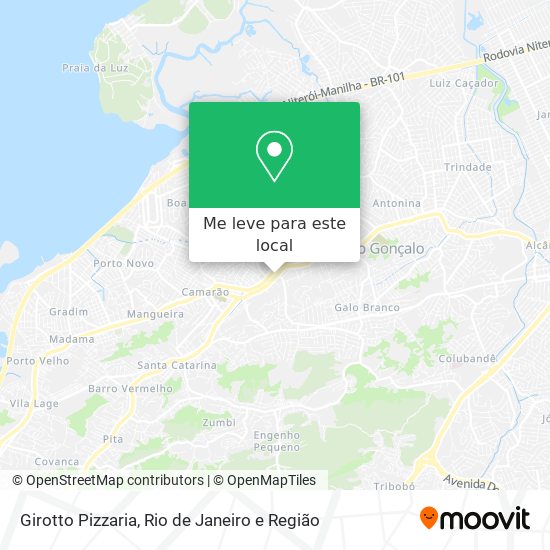 Girotto Pizzaria mapa