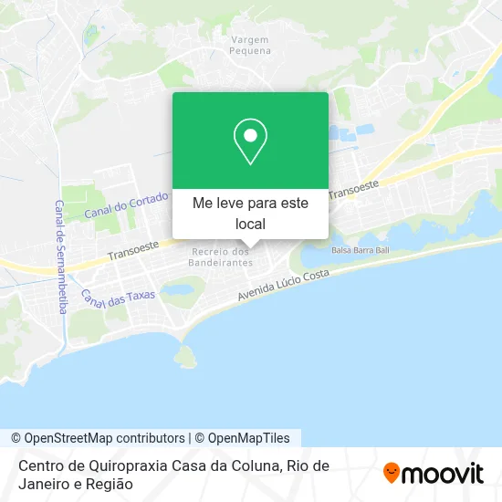 Centro de Quiropraxia Casa da Coluna mapa