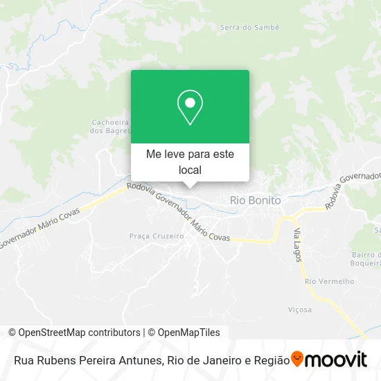 Rua Rubens Pereira Antunes mapa