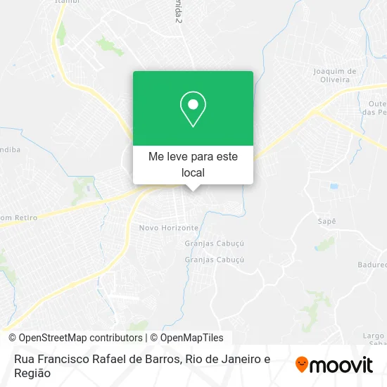 Rua Francisco Rafael de Barros mapa