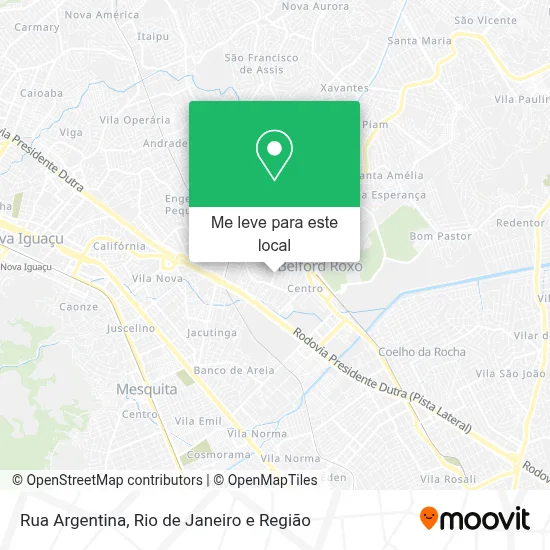 Rua Argentina mapa