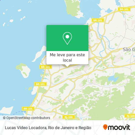 Lucas Vídeo Locadora mapa