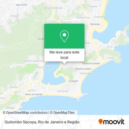 Quilombo Sacopa mapa