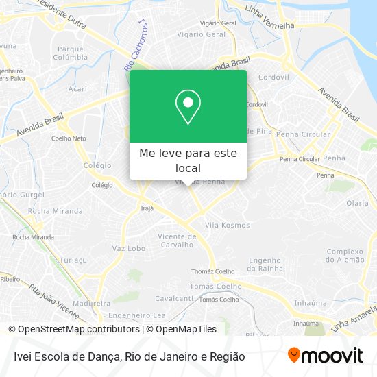 Ivei Escola de Dança mapa