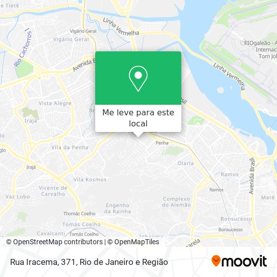 Rua Iracema, 371 mapa